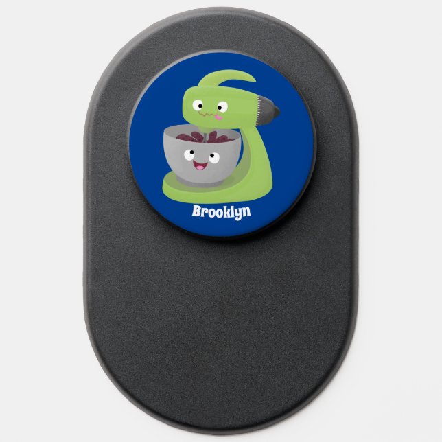 Cute cake mixer kitchen appliance cartoon PopSocket (Popsocket)