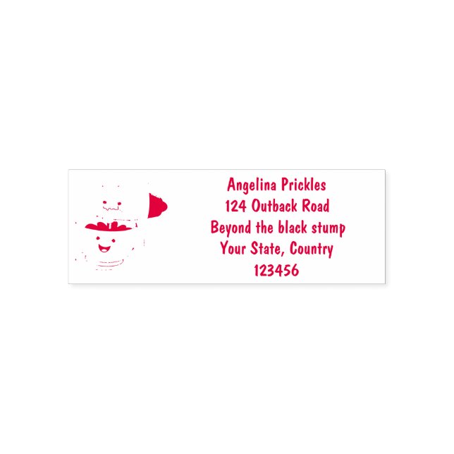Cute cake mixer kitchen appliance cartoon self-inking stamp (Design)
