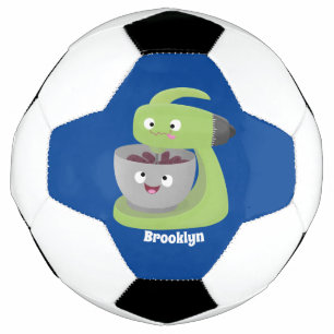 Cute cake mixer kitchen appliance cartoon soccer ball