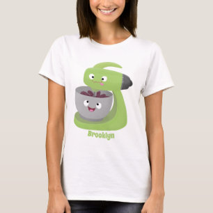 Cute cake mixer kitchen appliance cartoon T-Shirt
