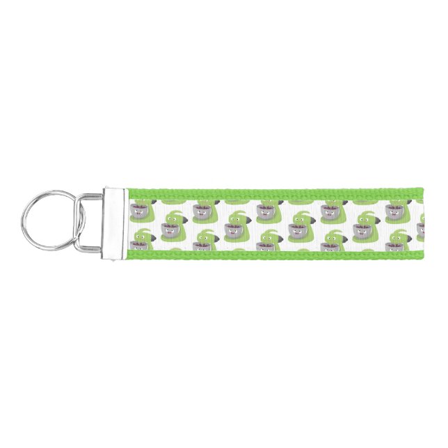 Cute cake mixer kitchen appliance cartoon wrist keychain (Keys on Left)