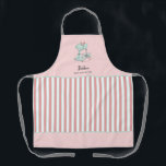 Cute Cake mixer pink & white stripes bakers Apron<br><div class="desc">Cute Personalized cake mixer bakers apron in pink and white stripes.</div>