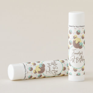 Cute Cake Pop Balls First Birthday Lip Balm