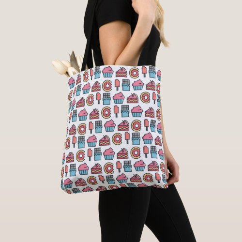 Cute Cakes and Desserts Pattern Tote Bag