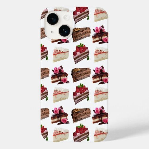 Cute Cakes Lovers Desserts Pattern Quirky Case_Mate iPhone 14 Case