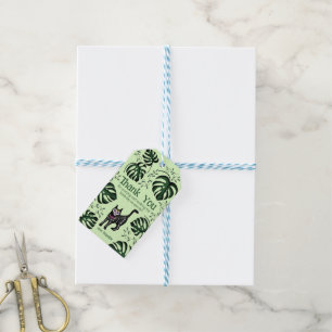 Cute Calavera Cats Kids Birthday Party Favor Tags