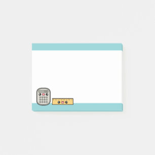 Cute Calculator And Ruler Post-it Notes