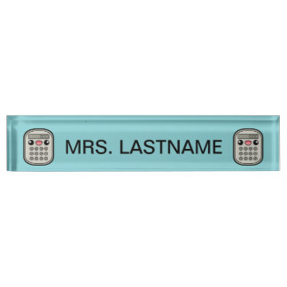 Cute Calculators With Custom Name Nameplate