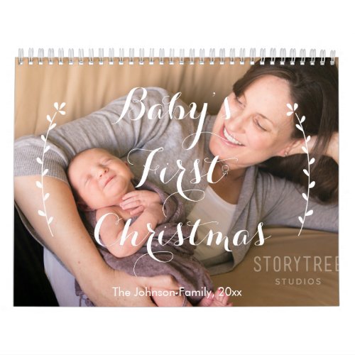 Cute Calendar Babies First Christmas