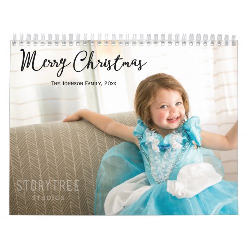 Cute Calendar With Christmas Greetings