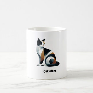 Cute Calico Cat Mom Ceramic Coffee Mug