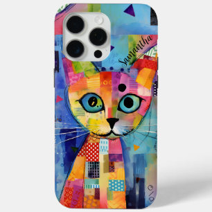 Cute Calico Cat Personalized Case-Mate iPhone 15 Pro Max Case