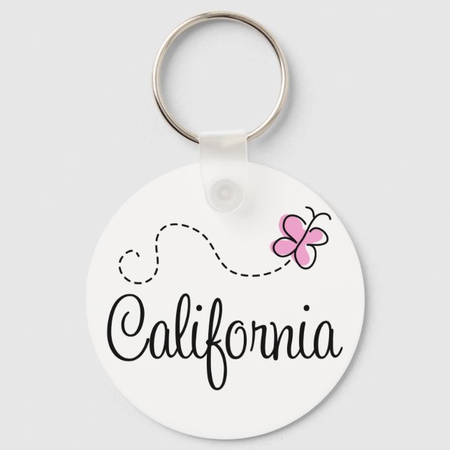 Cute California Design Keychain (Front)