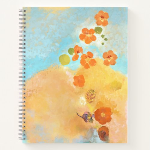 Cute California Orange Poppies Fields Notebook
