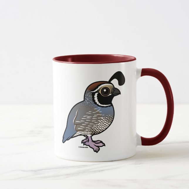 Cute California Quail Mug (Right)