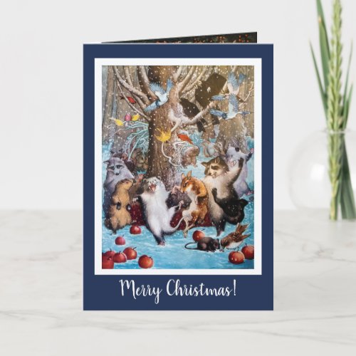 Cute Call of the Wild Christmas Card