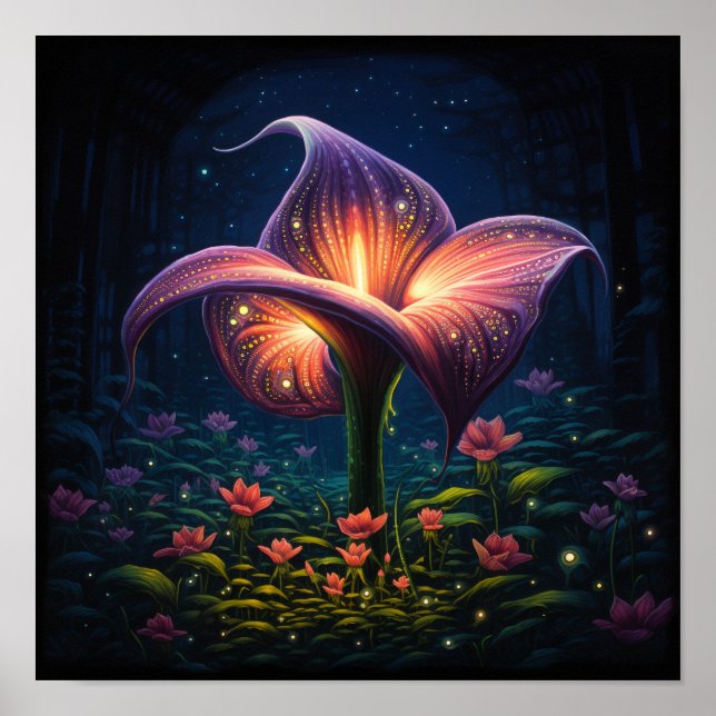 Cute Calla Llily Flower Art-- Florist Lily Poster (Front)