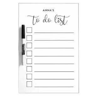 Cute calligraphy To Do list Dry Erase Board