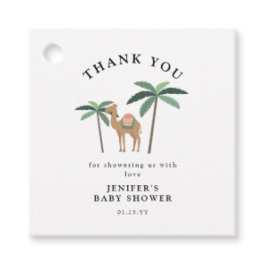 Cute Camel Baby Shower Thank You Favor Tag