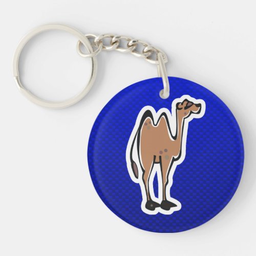 Cute Camel Blue Keychain