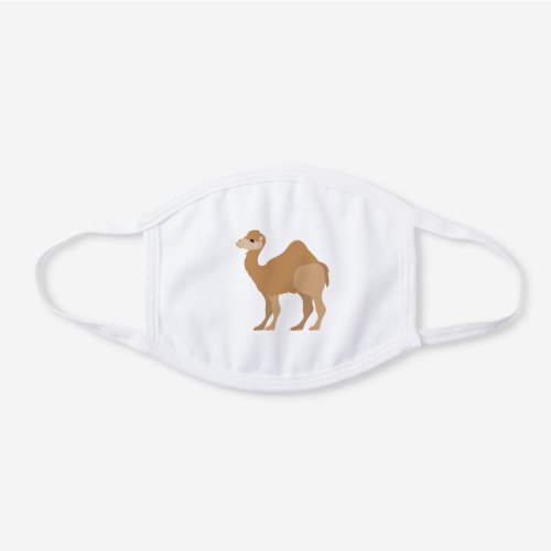 Cute Camel Cartoon Animal for Kids White Cotton Face Mask