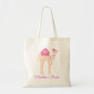 Cute camel girls pink library bag