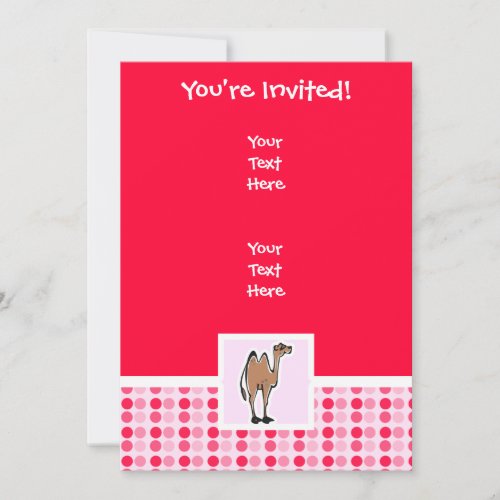 Cute Camel Invitation