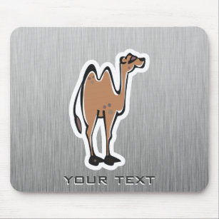 Cute Camel; Metal-look Mouse Pad
