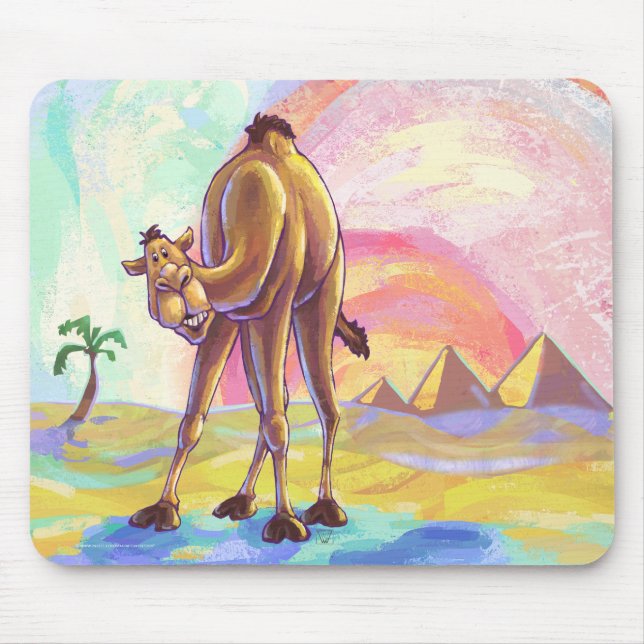 Cute Camel Office Accessories Mouse Pad (Front)