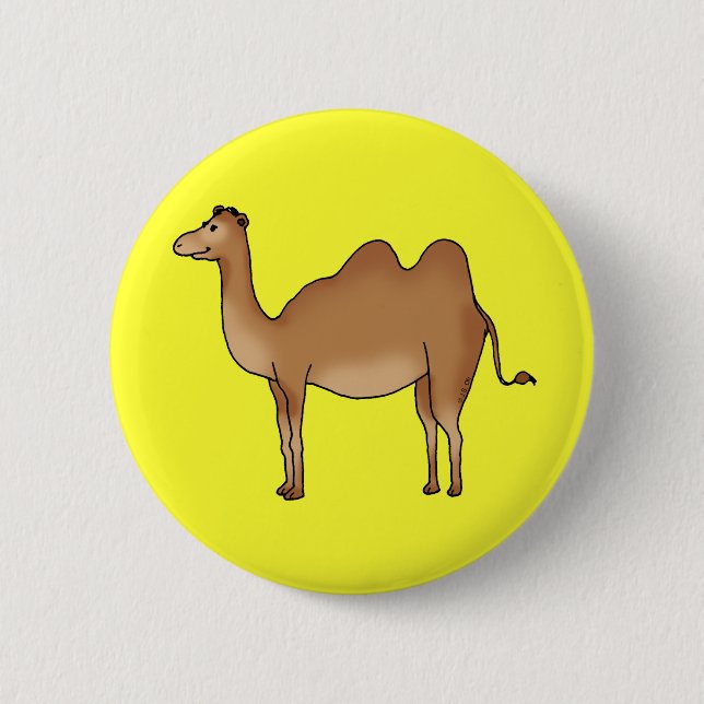 Cute camel pinback button (Front)