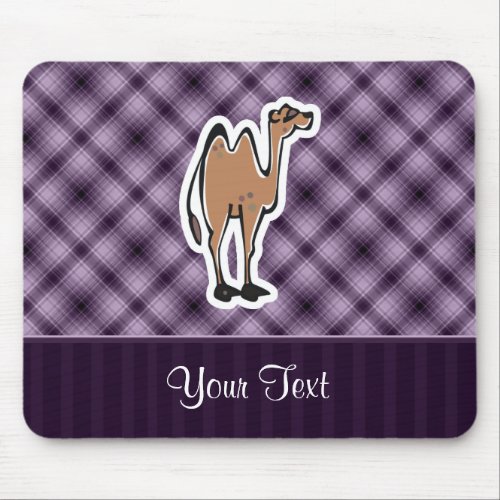 Cute Camel Purple Mouse Pad