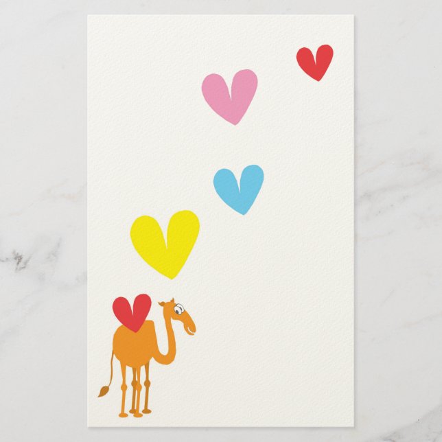 Cute Camel Stationery (Front)