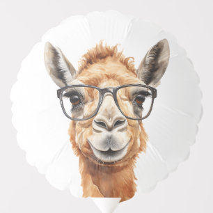 Cute camel with glasses balloon