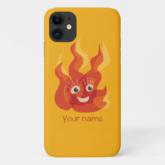 Cute camp fire flame cartoon iPhone 11 case