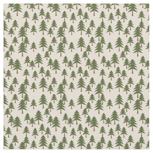 Cute camper Cabin tree pattern material Fabric