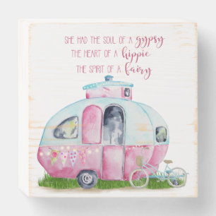 Cute Camper Caravan decor sign - Glamper Style!