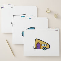 Cute Camper File Folder