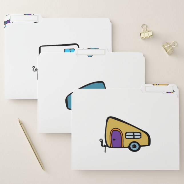Cute Camper File Folder (Set)
