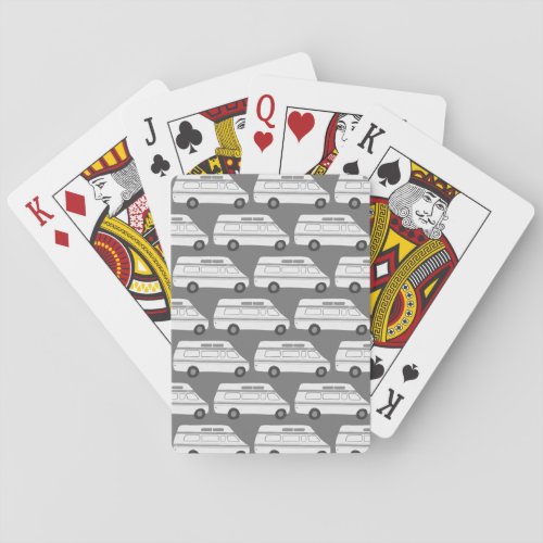 Cute Campervan Vintage RV Vanlife Motorhome Playing Cards