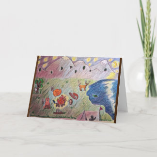Cute Campfire Friends Card