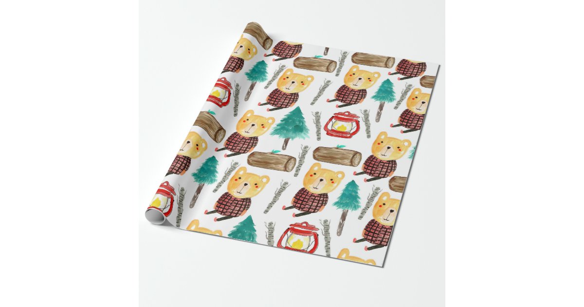 Cute Woodsy Woodland Animal Wrapping Paper
