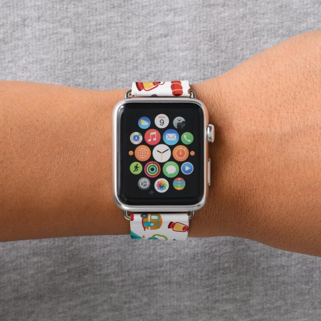 Cute camping lovers watch band (In Situ)