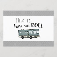 Cute Camping RV "This is How We Roll" Personalized