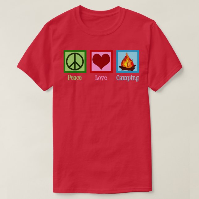 Cute  Camping T-Shirt (Design Front)