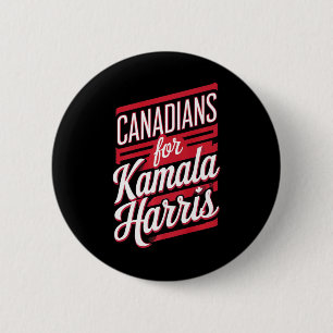 Cute Canadian Girls For Kamala Harris Canada Cat L Button
