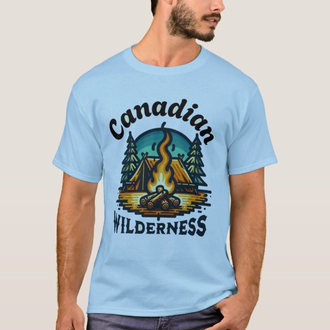 Cute Canadian Wilderness Cute/ Personalize T-Shirt (Front)
