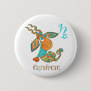 Cute Cancer Capricorn Button