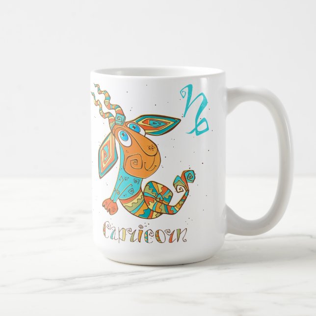 Cute Cancer Capricorn Coffee Mug (Right)