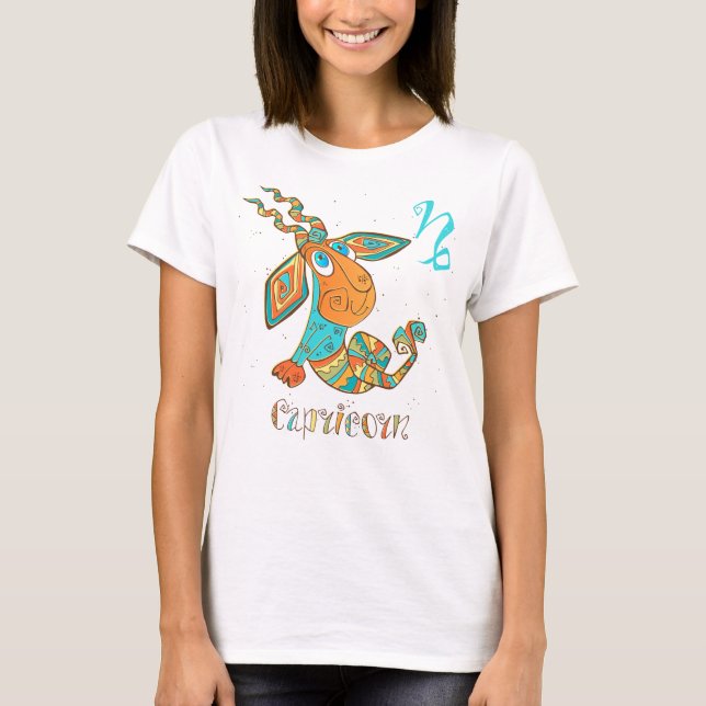 Cute Cancer Capricorn T-Shirt (Front)