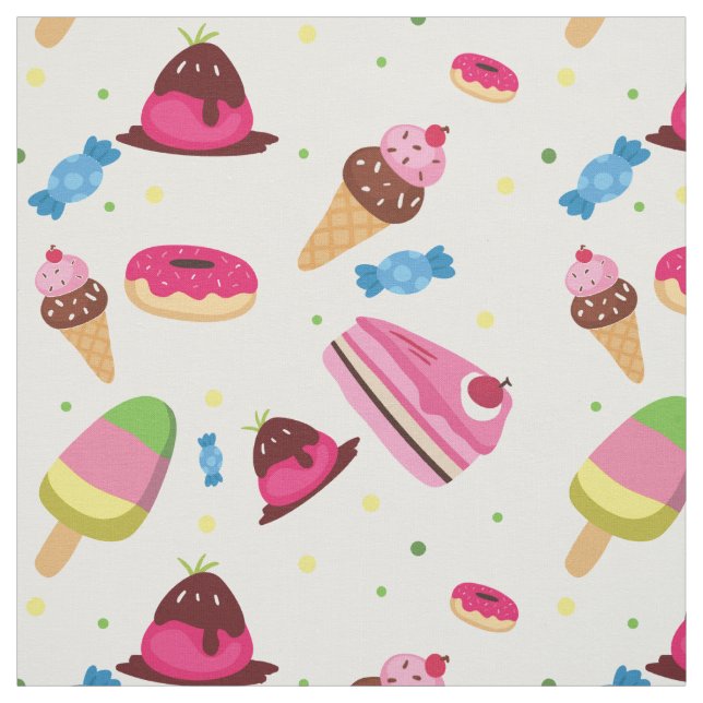 Cute candy and sweet colored pattern fabric (Swatch)